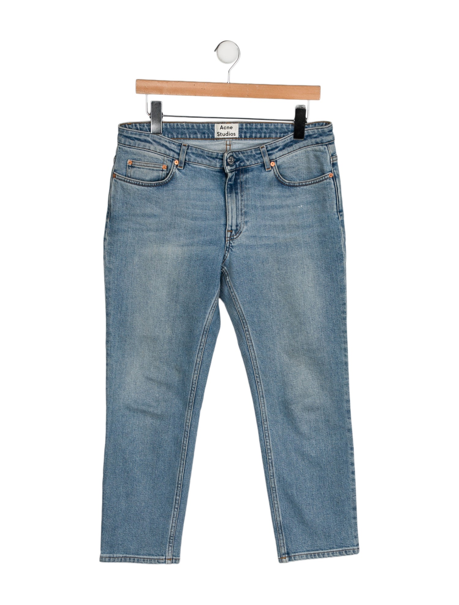 Acne Studios Mid-Rise Straight Leg Jeans
